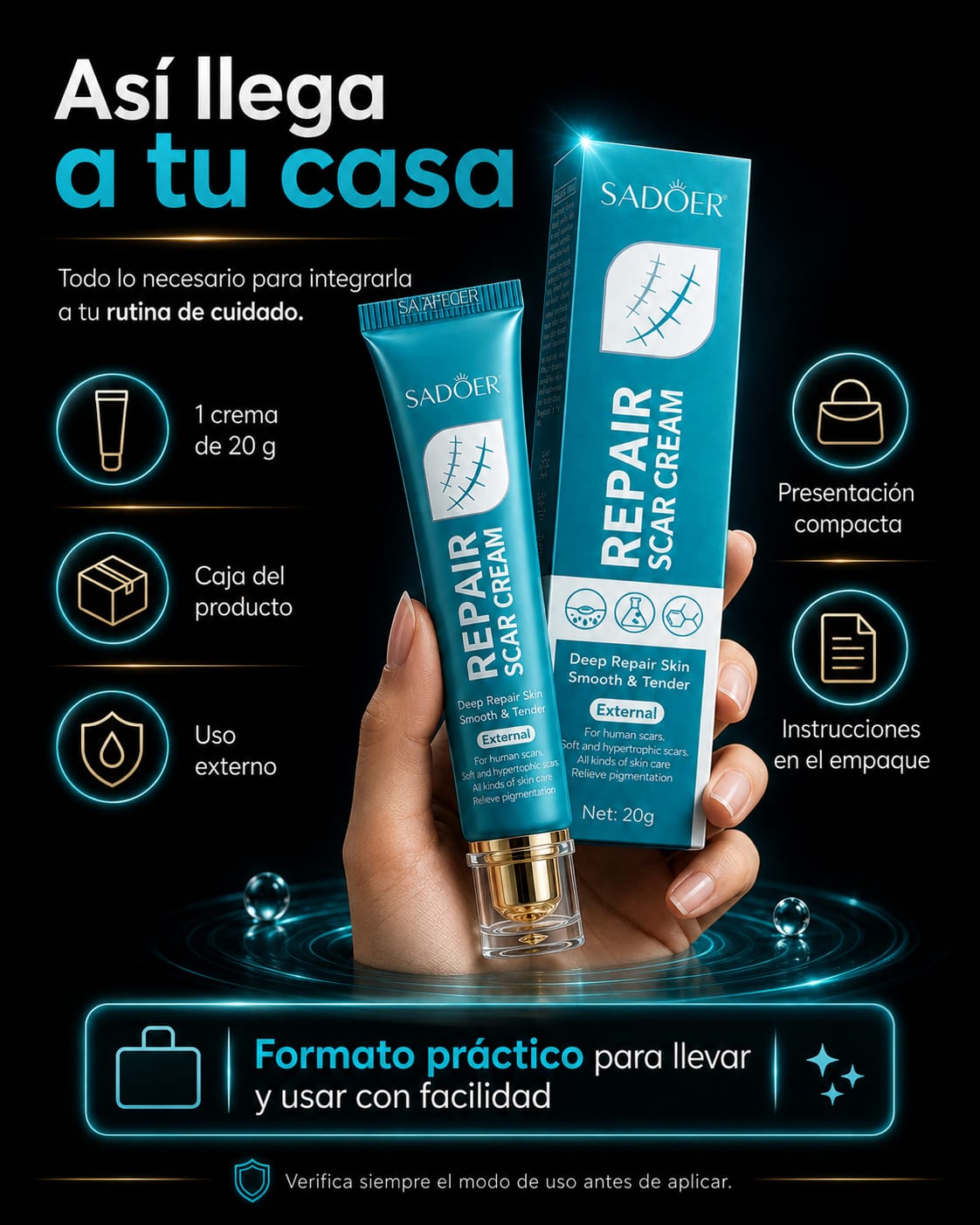 SADOER Repair Scar Cream escala