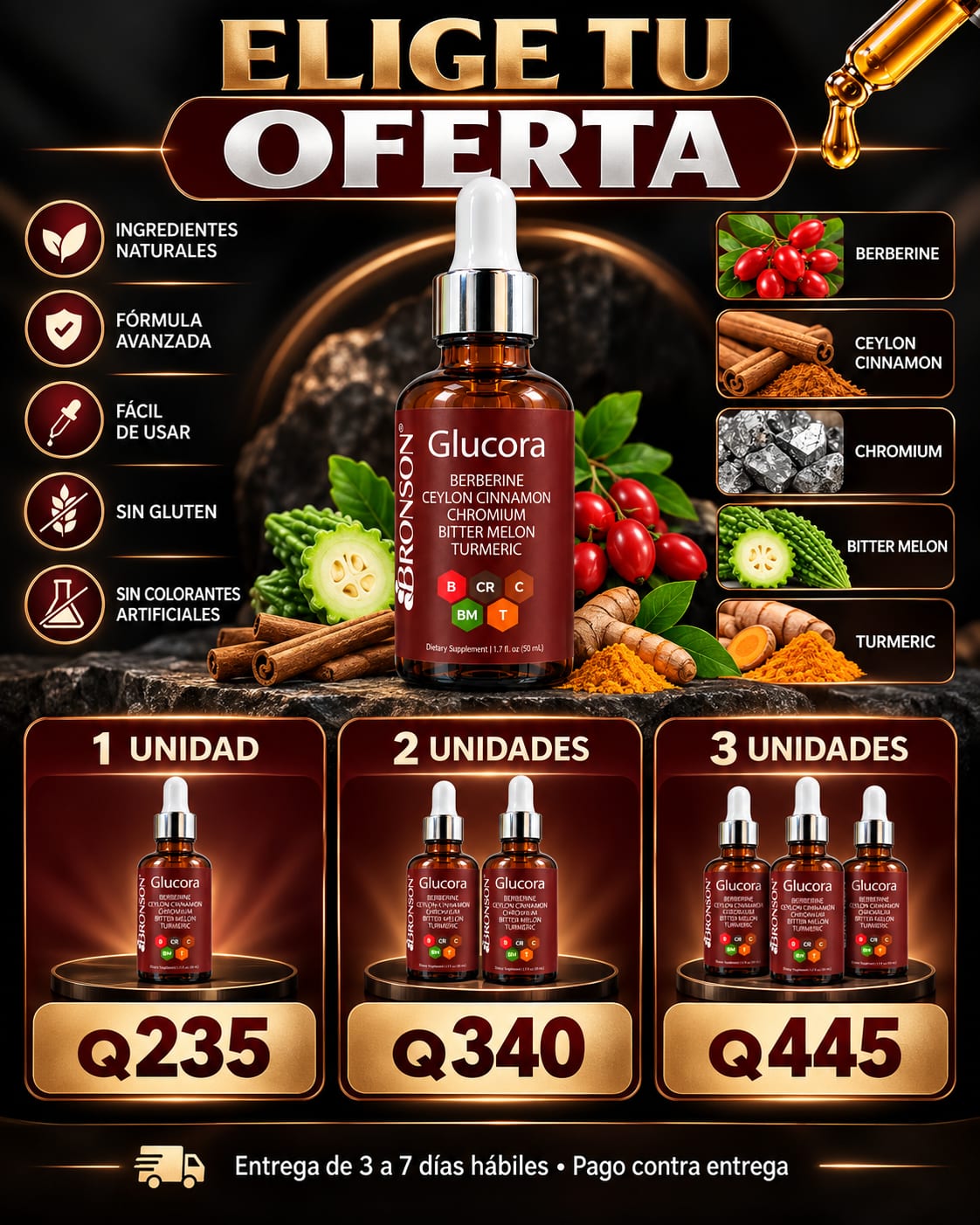 Glucora Gotas 50 mL pack