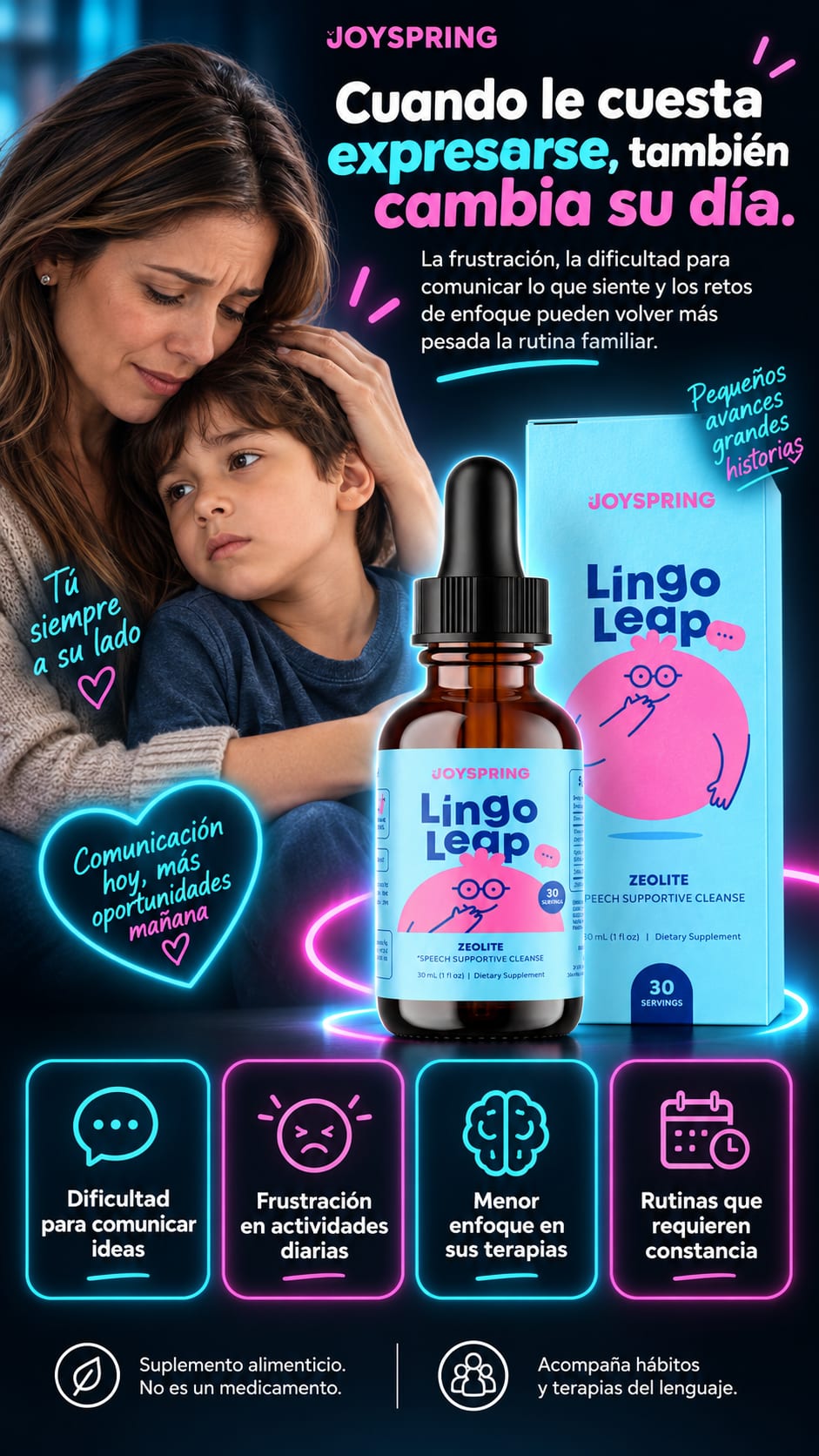 Lingo Leap Joyspring Zeolita 30 mL dolor