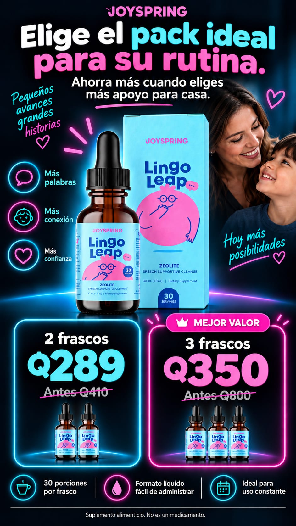 Lingo Leap Joyspring Zeolita 30 mL pack
