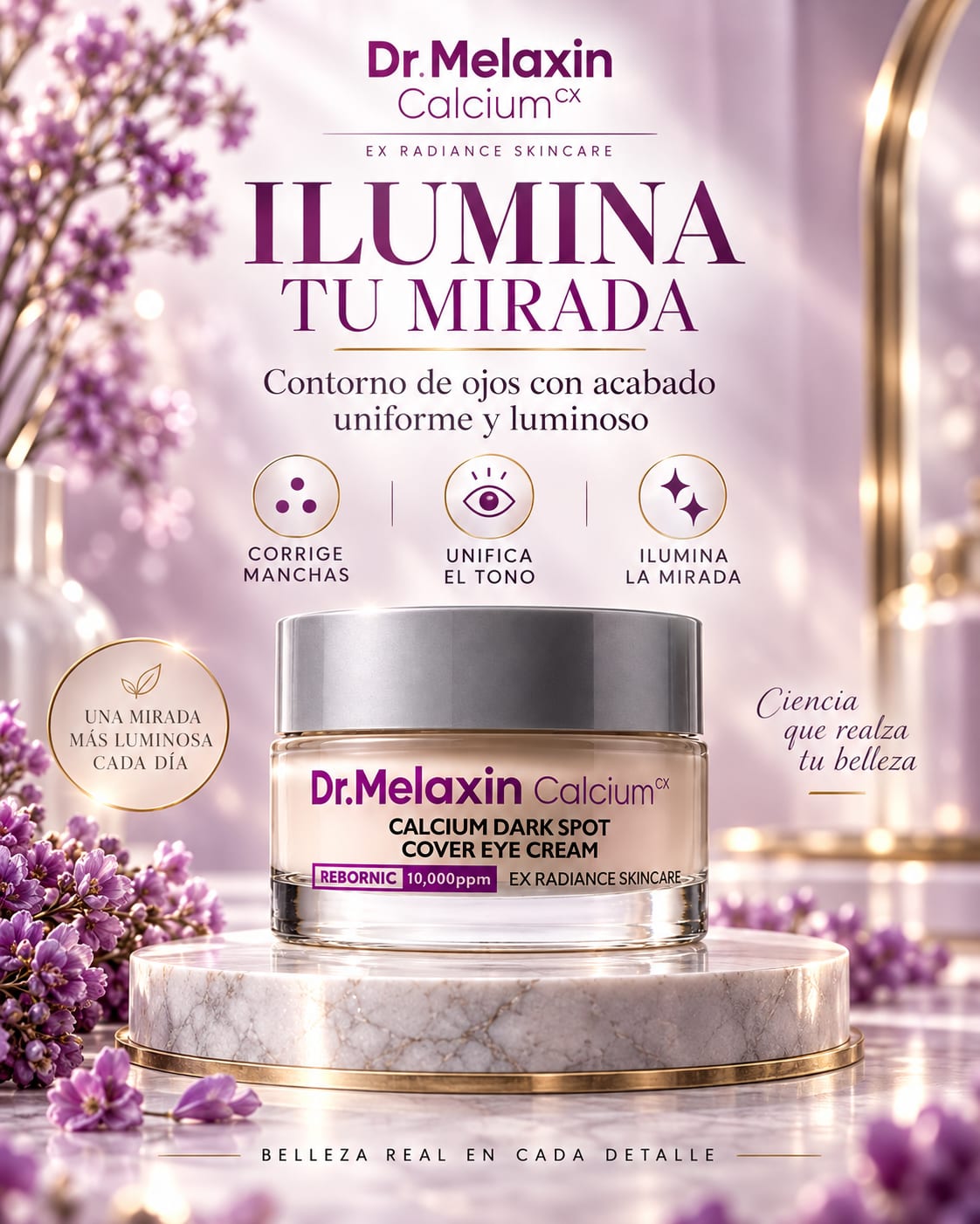 Dr.Melaxin Calcium Dark Spot Cover Eye Cream cierre