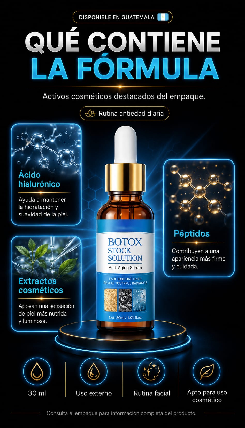 Suero Antiedad Facial 30 ml ficha